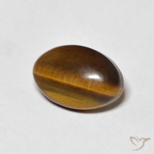 Olho de Tigre Marrom Quente Natural 4.04ct, oval, Opaco