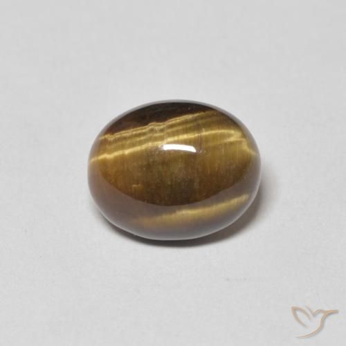 3.85ct Natural Marrom dourado Olho de Tigre, oval, Opaco