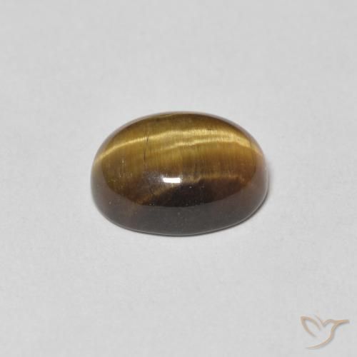 Olho de Tigre Marrom dourado Natural 3.85ct, oval, Opaco