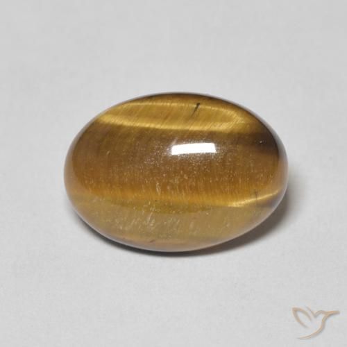 5.46ct Natural Marrom-amarelado Olho de Tigre, oval, Opaco