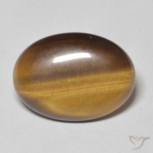 9.15ct Natural Castanho médio Olho de Tigre, oval, Opaco