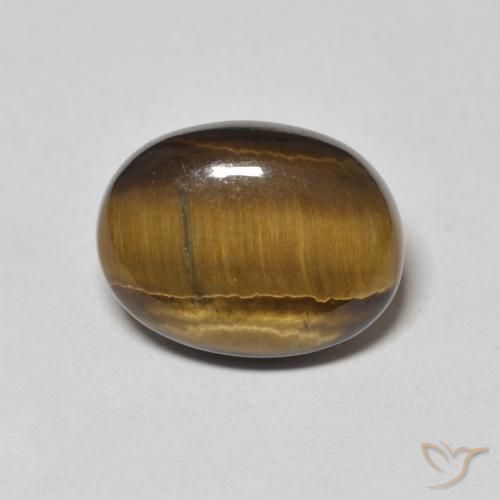 8.99ct Natural Castanho médio Olho de Tigre, oval, Opaco