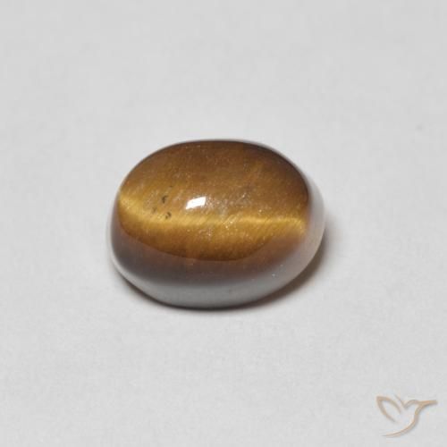 4.94ct Natural Marrom Quente Olho de Tigre, oval, Opaco