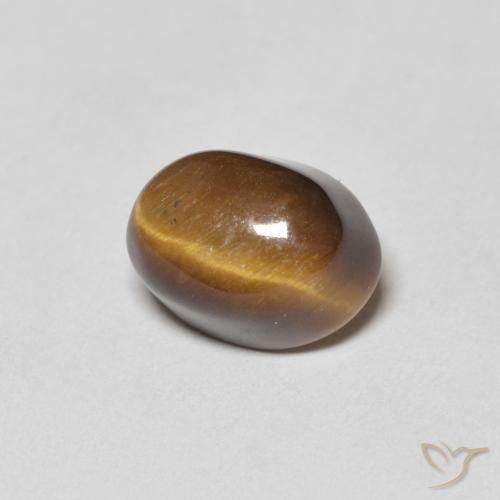 Olho de Tigre Marrom Quente Natural 4.94ct, oval, Opaco