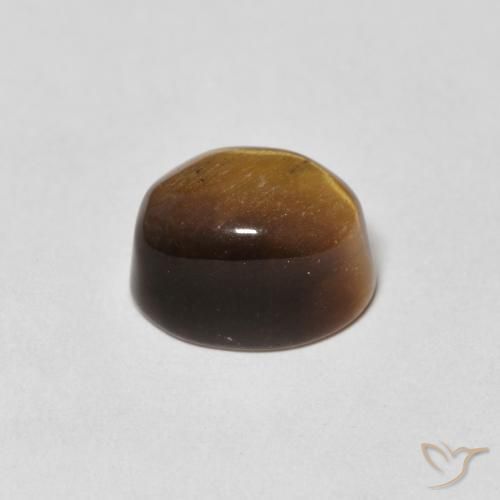 Olho de Tigre Marrom Quente Natural 4.94ct, oval, Opaco