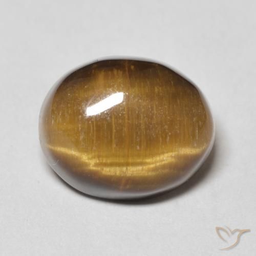 6.12ct Natural Marrom Quente Olho de Tigre, oval, Opaco