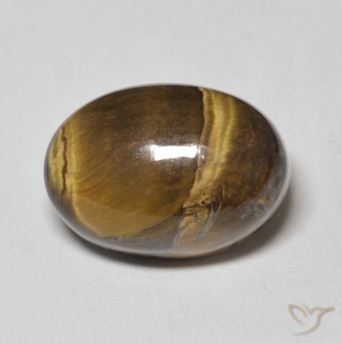 8.83ct Natural Marrom dourado Olho de Tigre, oval, Opaco