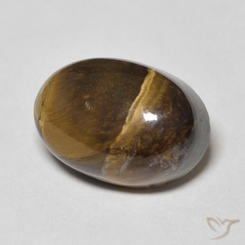 Olho de Tigre Marrom dourado Natural 8.83ct, oval, Opaco
