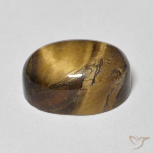 Olho de Tigre Marrom dourado Natural 8.83ct, oval, Opaco