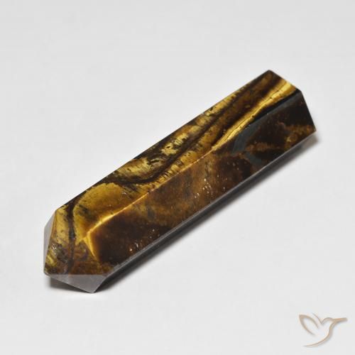 36.44ct Natural Marrom-amarelado Olho de Tigre, Chique, Opaco
