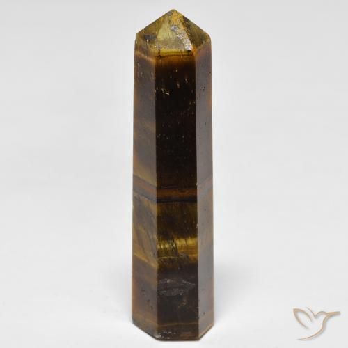 Tiger's eye marrom natural 26,11ct, forma extravagante, opaco