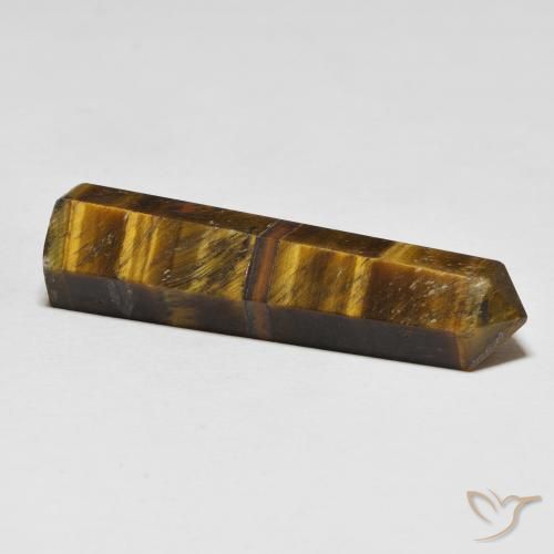 Tiger's eye marrom natural 26,11ct, forma extravagante, opaco
