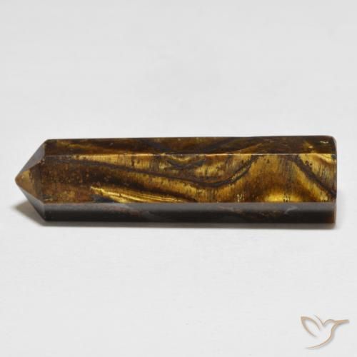 Olho de tigre lapidado a lápis 37,05 quilates, 38 x 11 mm da Tailândia, Photo A