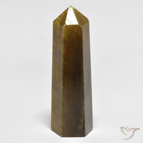 27.04ct Natural Marrom-amarelado Olho de Tigre, Chique, Opaco