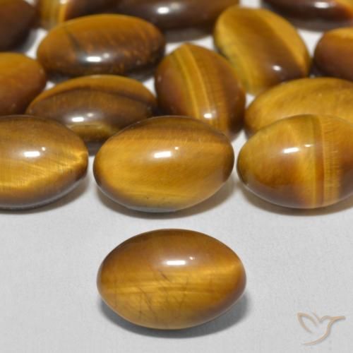 3.79ct Natural Marrom Quente Olho de Tigre, oval, Opaco