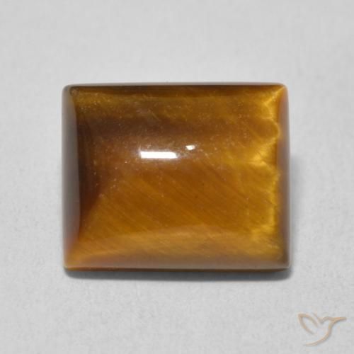 6.18ct Natural Marrom Quente Olho de Tigre, baguete, Opaco