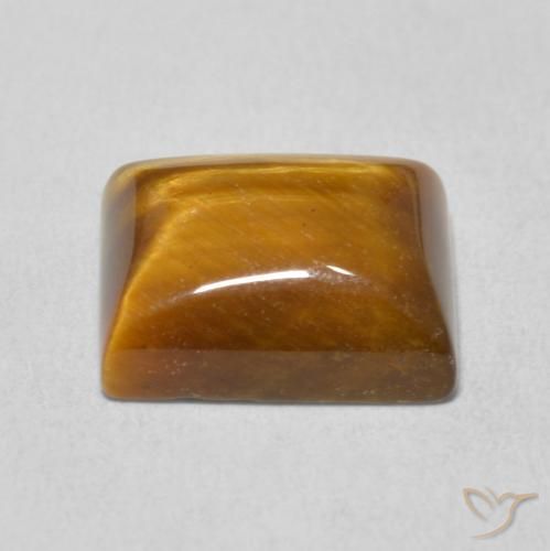 Olho de Tigre Marrom Quente Natural 6.18ct, baguete, Opaco