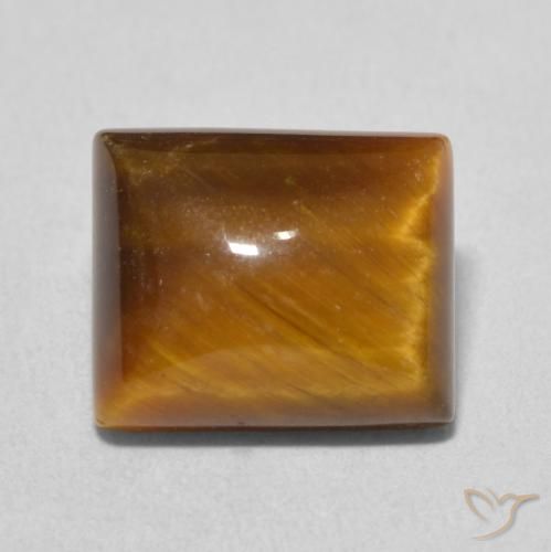6.29ct Natural Marrom Quente Olho de Tigre, baguete, Opaco