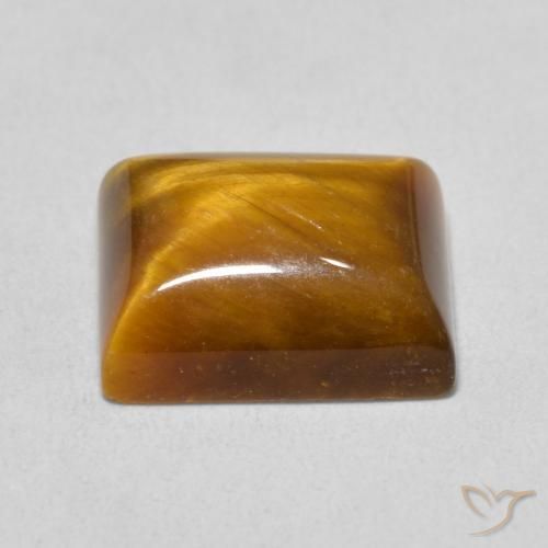 Olho de Tigre Marrom Quente Natural 6.29ct, baguete, Opaco