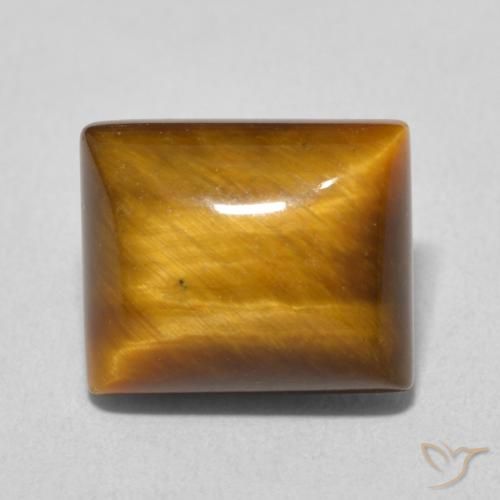 6.32ct Natural Marrom dourado Olho de Tigre, baguete, Opaco