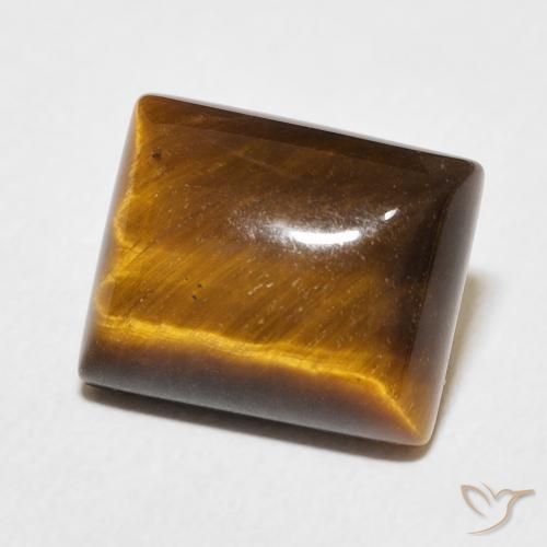 Olho de Tigre Gingerbread Marrom Natural 6.08ct, baguete, Opaco