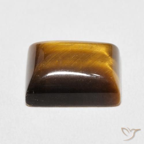 Olho de Tigre Gingerbread Marrom Natural 6.08ct, baguete, Opaco
