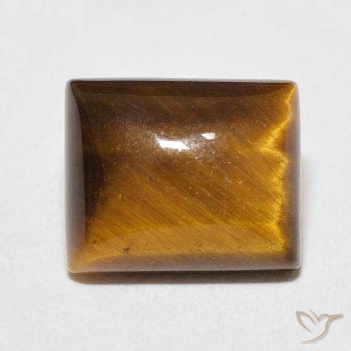 6.18ct Natural Marrom dourado Olho de Tigre, baguete, Opaco