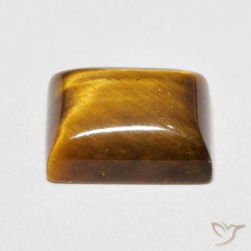 Olho de Tigre Marrom dourado Natural 6.18ct, baguete, Opaco