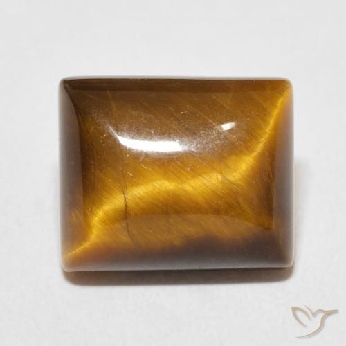 6.19ct Natural Marrom Quente Olho de Tigre, baguete, Opaco