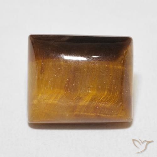 6.17ct Natural Marrom dourado Olho de Tigre, baguete, Opaco