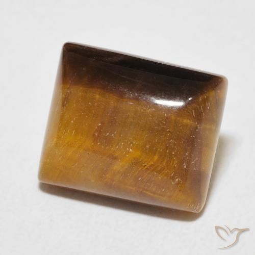 Olho de Tigre Marrom dourado Natural 6.17ct, baguete, Opaco