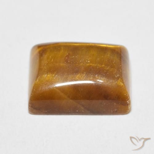 Olho de Tigre Marrom dourado Natural 6.17ct, baguete, Opaco