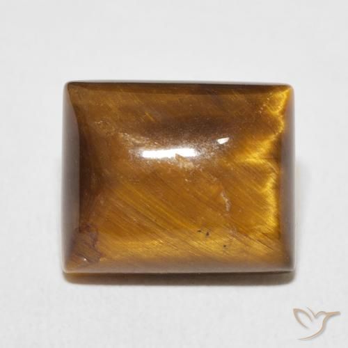 6.06ct Natural Marrom dourado Olho de Tigre, baguete, Opaco