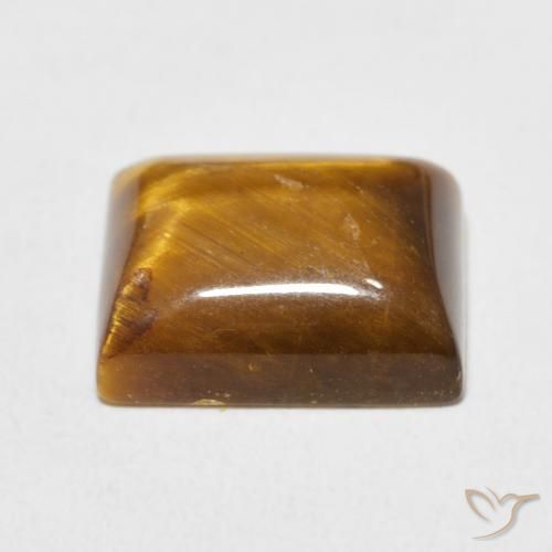 Olho de Tigre Marrom dourado Natural 6.06ct, baguete, Opaco