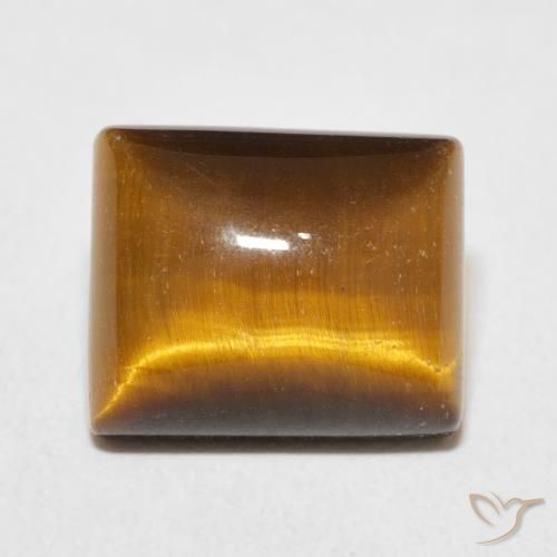 6.30ct Natural Marrom Quente Olho de Tigre, baguete, Opaco