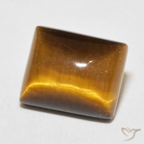 Olho de Tigre Marrom Quente Natural 6.30ct, baguete, Opaco