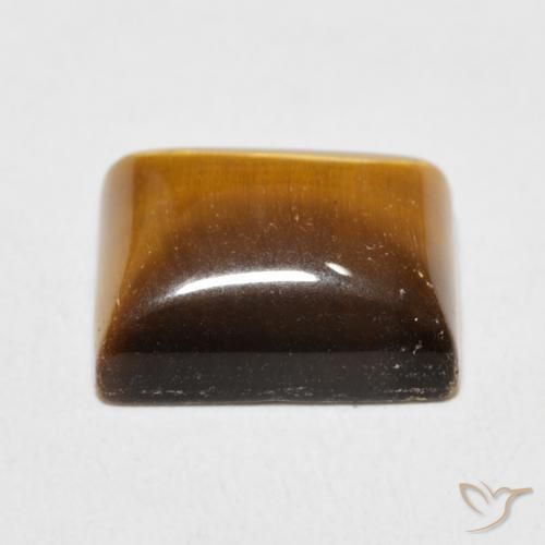 Olho de Tigre Marrom Quente Natural 6.30ct, baguete, Opaco