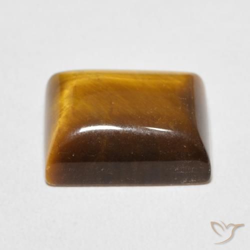 Olho de Tigre Marrom Quente Natural 6.02ct, baguete, Opaco