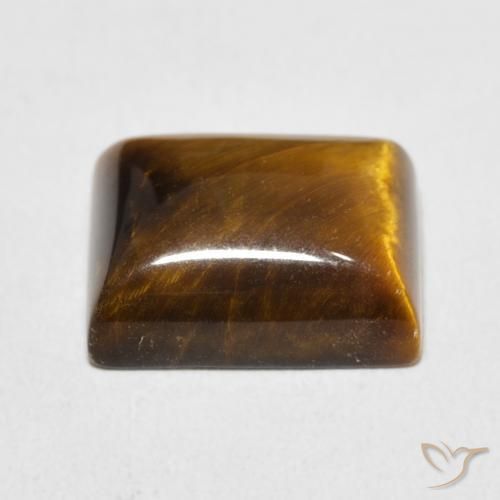 Olho de Tigre Marrom Quente Natural 6.24ct, baguete, Opaco