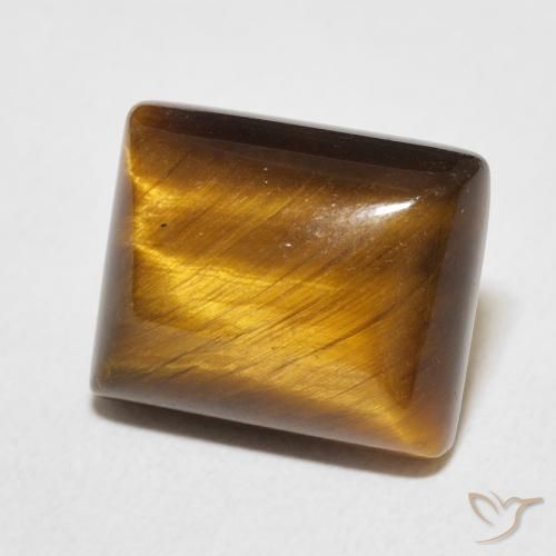Olho de Tigre Marrom dourado Natural 6.23ct, baguete, Opaco