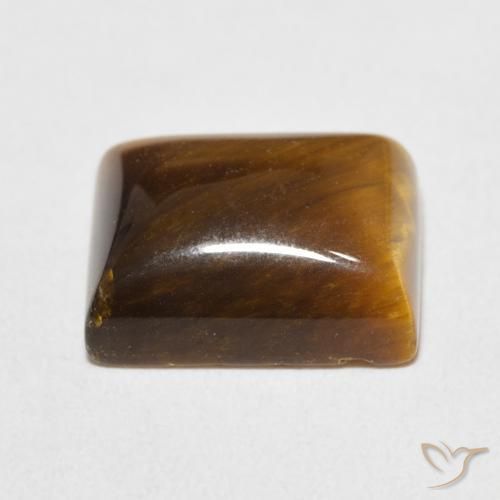 Olho de Tigre Marrom dourado Natural 6.23ct, baguete, Opaco