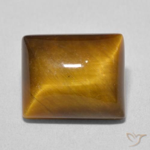 6.17ct Natural Castanho médio Olho de Tigre, baguete, Opaco
