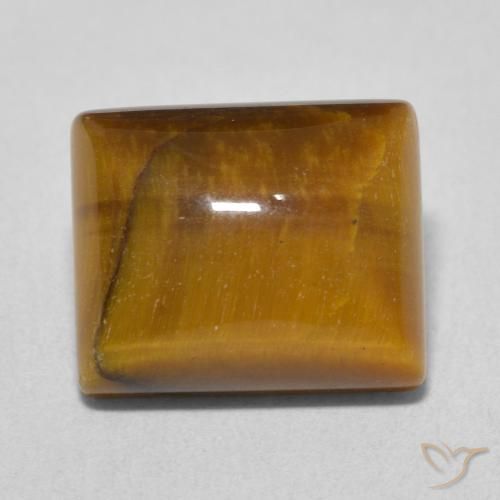 6.36ct Natural Marrom dourado Olho de Tigre, baguete, Opaco