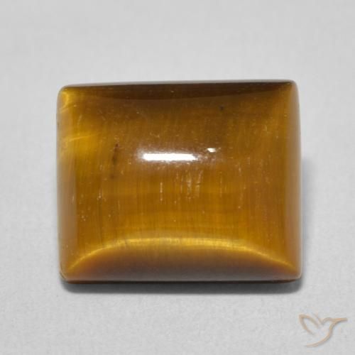 6.23ct Natural Marrom dourado Olho de Tigre, baguete, Opaco