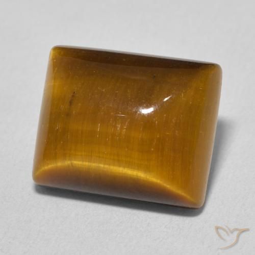 Olho de Tigre Marrom dourado Natural 6.23ct, baguete, Opaco