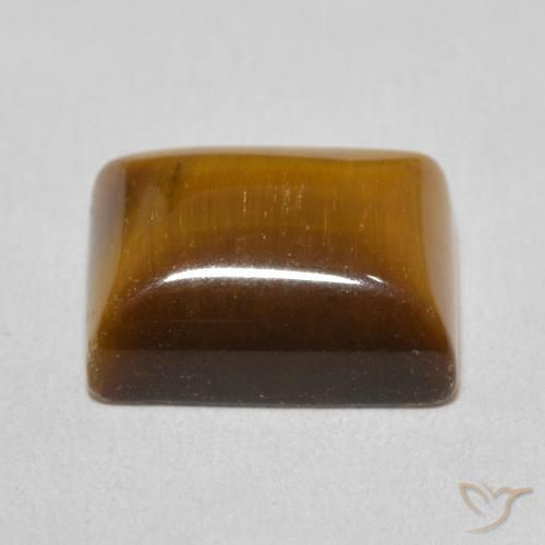 Olho de Tigre Marrom dourado Natural 6.23ct, baguete, Opaco