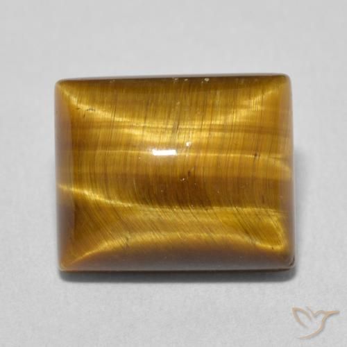 6.25ct Natural Marrom Quente Olho de Tigre, baguete, Opaco