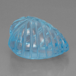 Topázio azul natural 39,36ct, transparente, transparente/translúcido