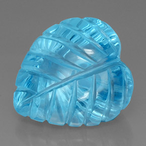 Topázio azul natural 35,24ct, transparente, transparente/translúcido