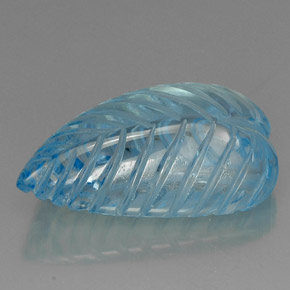 Topázio azul natural 44,87ct, transparente, transparente/translúcido